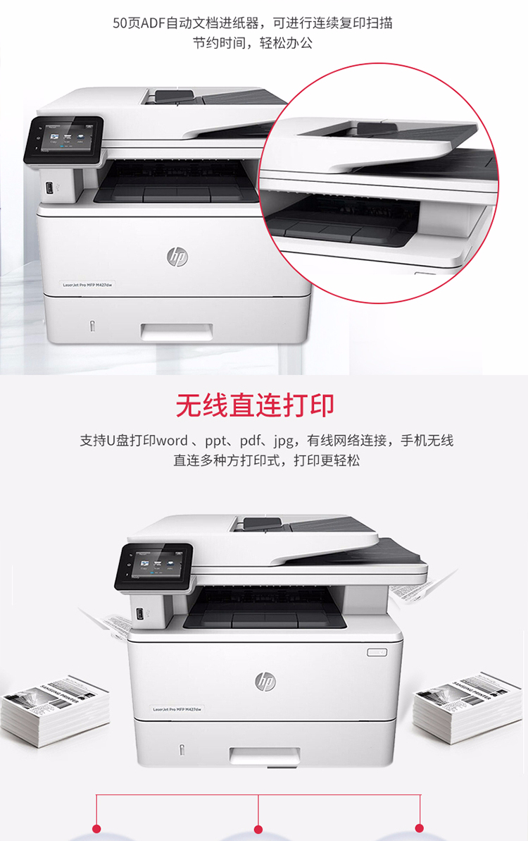 惠普 HP M427dw A4黑白激光一體機 惠普 HP M427dw A4黑白激光一體機