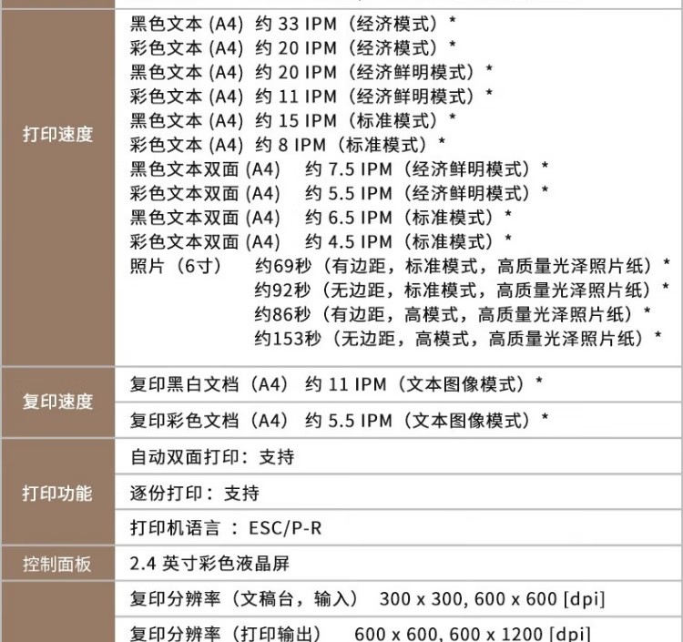愛普生 EPSON L6279商用墨倉式彩色無線多功能一體機 家用辦公 愛普生 EPSON L6279商用墨倉式彩色無線多功能一體機 家用辦公