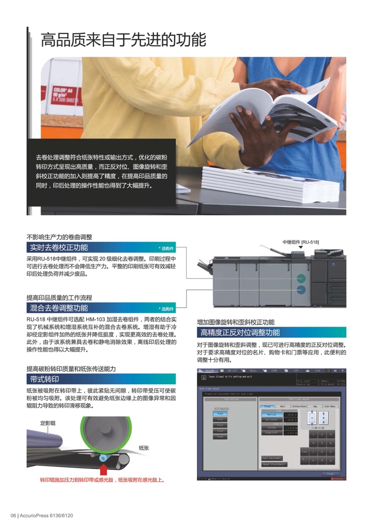 柯尼卡美能達(dá) AccurioPress 6136 黑白生產(chǎn)型數(shù)字印刷機(jī)復(fù)合機(jī)